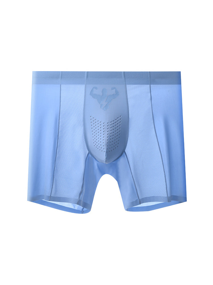 2 Pack Men's Seamless Comfort Breathable Anti-Chafing & Antibacterial Boxers Briefs | dmunderwear detail image 1