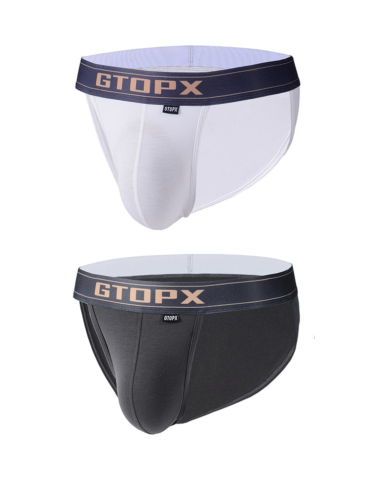2 Pack Men's Seamless Comfort Skin-Friendly Firm Support Sporty Cut Bikini | dmunderwear variant image