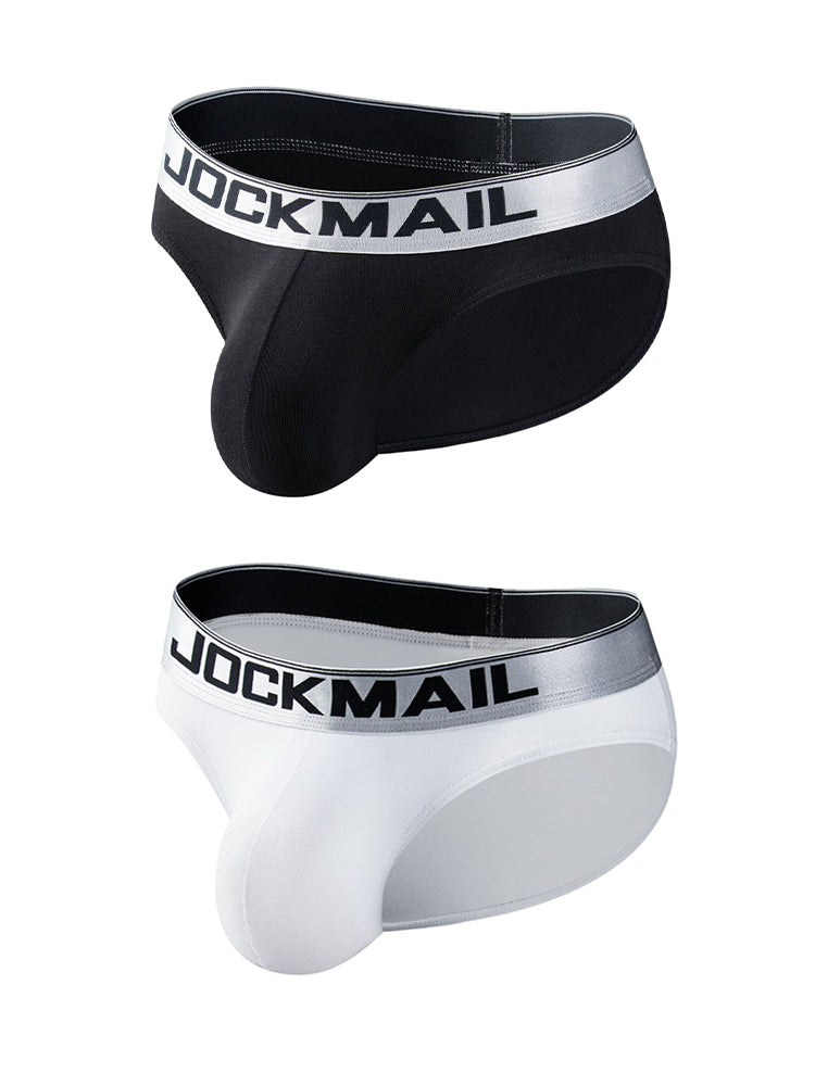 2 Pack Men's Sexy 3D Large Pouch Seamless Cooling Touch Chafe-Free Bikini | dmunderwear variant image