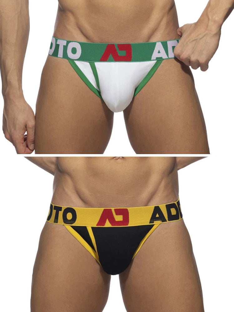 2 Pack Men's Sexy Comfortable U-convex Three-dimensional Pouch Fashion Bikini | dmunderwear variant image