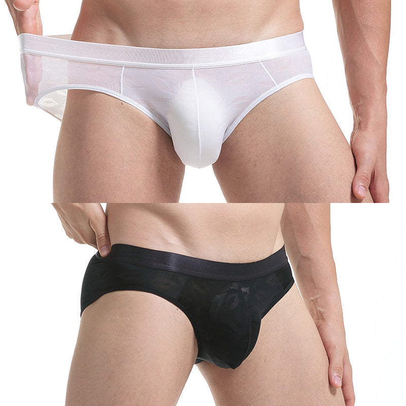 2 Pack Men's Sexy Seamless Solid Color Briefs | dmunderwear variant image