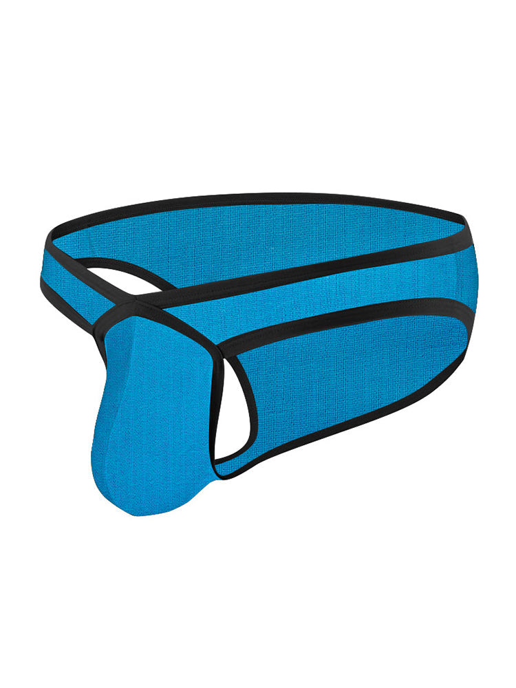 2 Pack Men's Sexy Sporty Breathable Low-Rise Seamless Sides Bikini | dmunderwear detail image 1