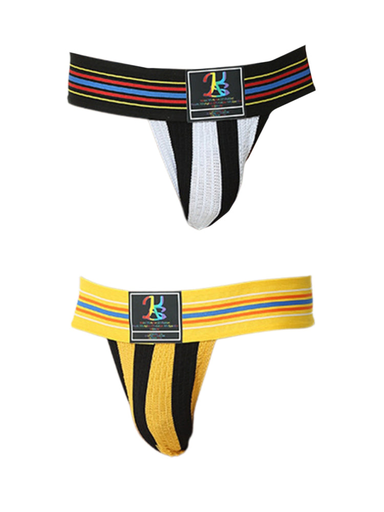 2 Pack Men's Sexy Sporty Breathable with Support Pouch Seamless Bikini | dmunderwear variant image