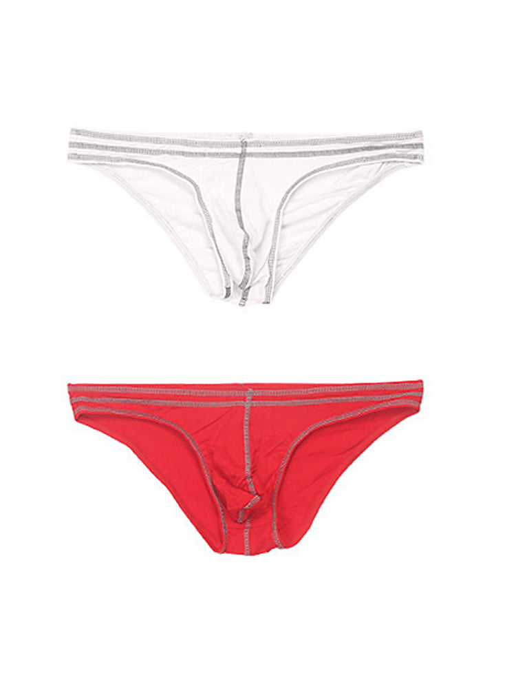 2 Pack Men's Sexy U Convex Pouch Bikini | dmunderwear variant image