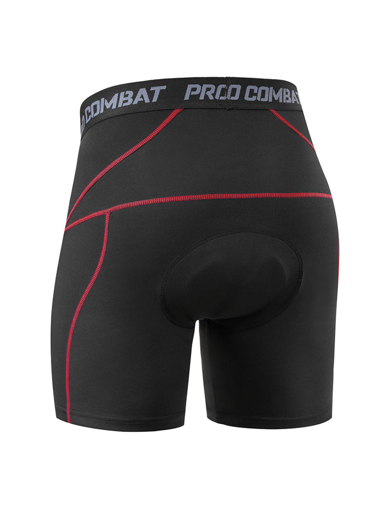 2 Pack Men's Shock-Absorbing Pad High-Stretch Sporty Activewear Tights | dmunderwear detail image 14