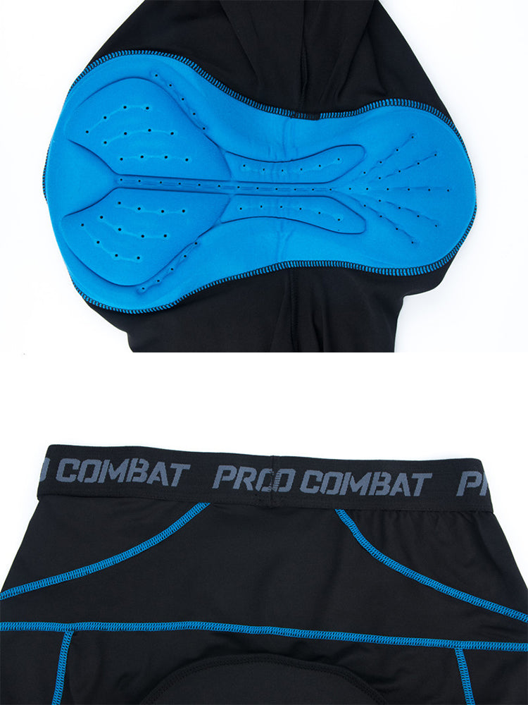 2 Pack Men's Shock-Absorbing Pad High-Stretch Sporty Activewear Tights | dmunderwear detail image 7