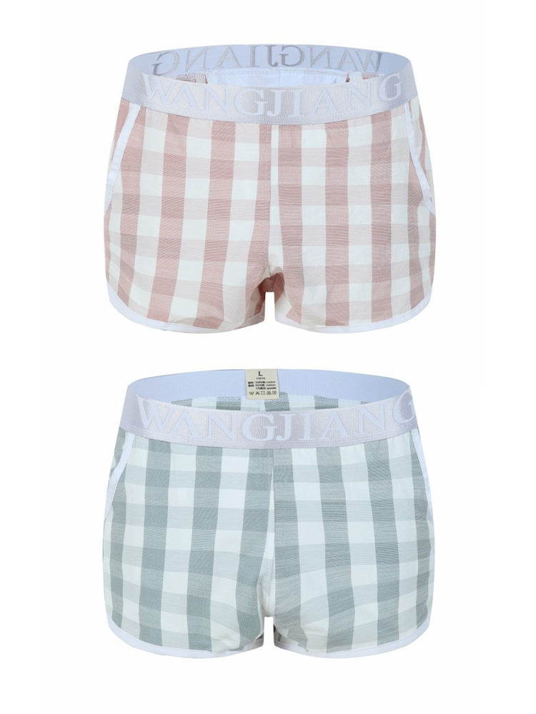 2 Pack Men's Silky Touch Skin-Friendly Chafe-Free Design Boxers Shorts | dmunderwear detail image 12