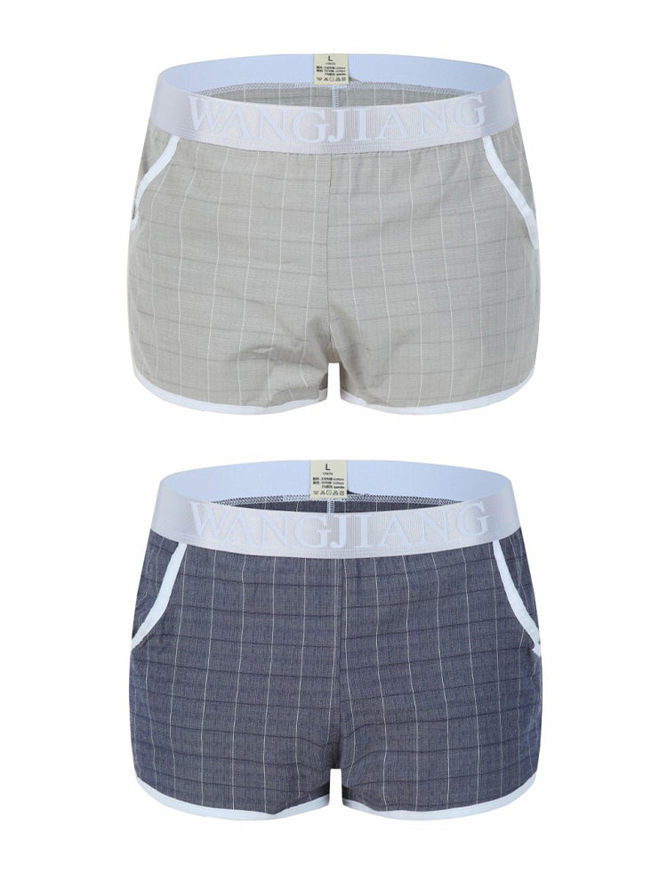 2 Pack Men's Silky Touch Skin-Friendly Chafe-Free Design Boxers Shorts | dmunderwear detail image 7