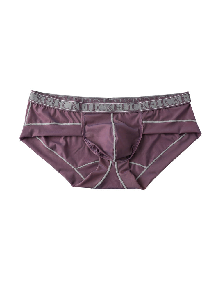 2 Pack Men's Ice-Silk Stretch Sports Briefs with 3D Pouch | dmunderwear detail image 1