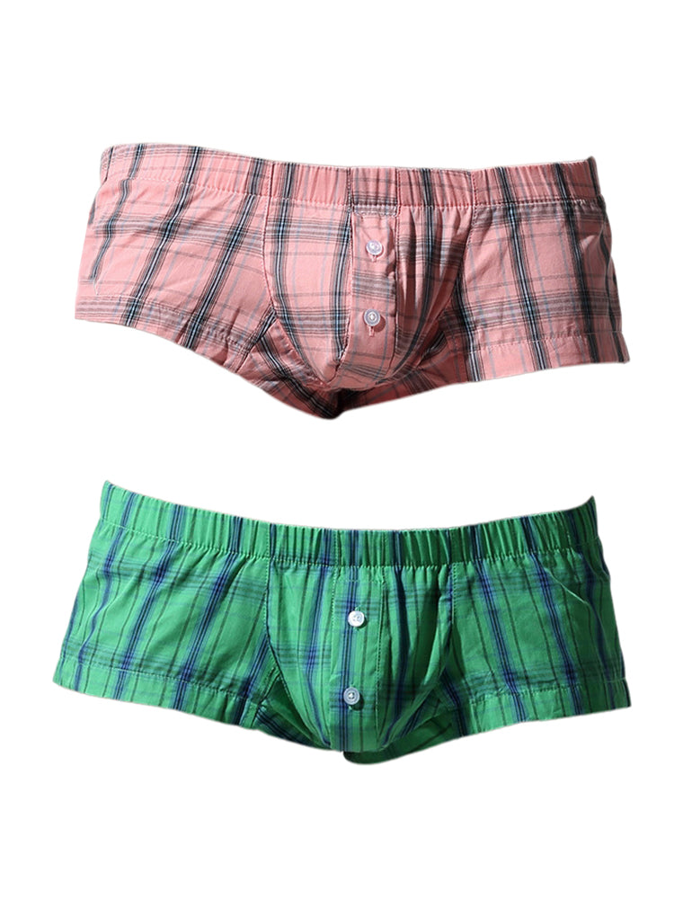 2 Pack Men's Soft Cotton Day-Long Comfort Shape-Retaining Fabric Boxers Shorts | dmunderwear variant image