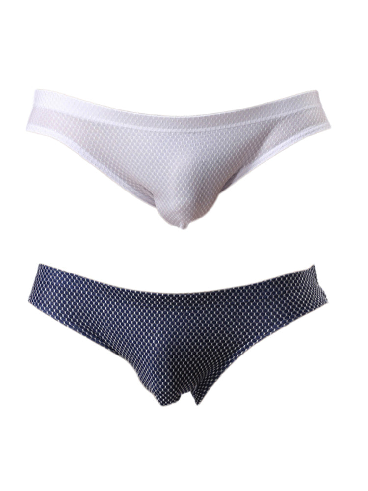 2 Pack Men's Soft-Touch Daily Stretch Solid Color Stay-Put Fit Briefs | dmunderwear variant image