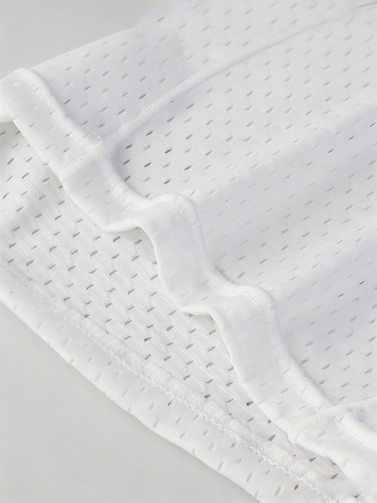 2 Pack Men's Solid Color Breathable Mesh Comfortable Midway Briefs | dmunderwear detail image 8