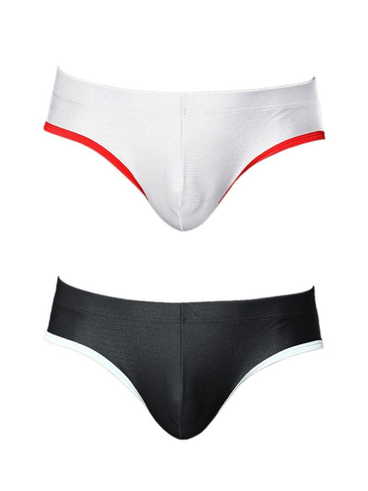 2 Pack Men's Solid Color Breathable U-Pouch Low-Rise Comfy Jockstrap | dmunderwear variant image