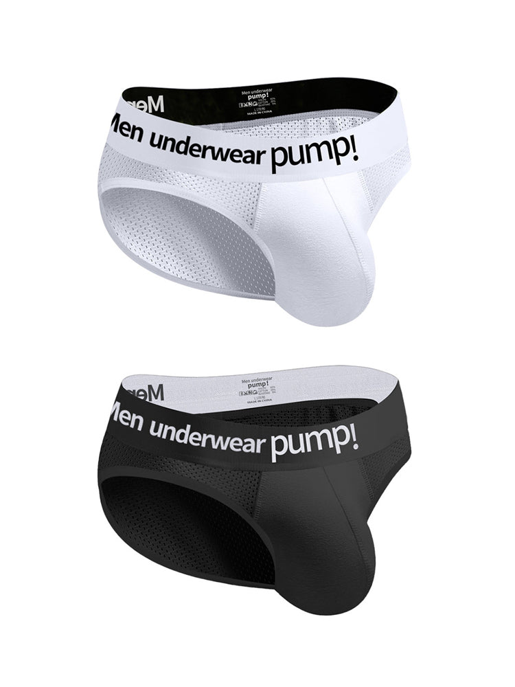 2-pack Men's Sports Mesh Breathable Briefs | dmunderwear variant image