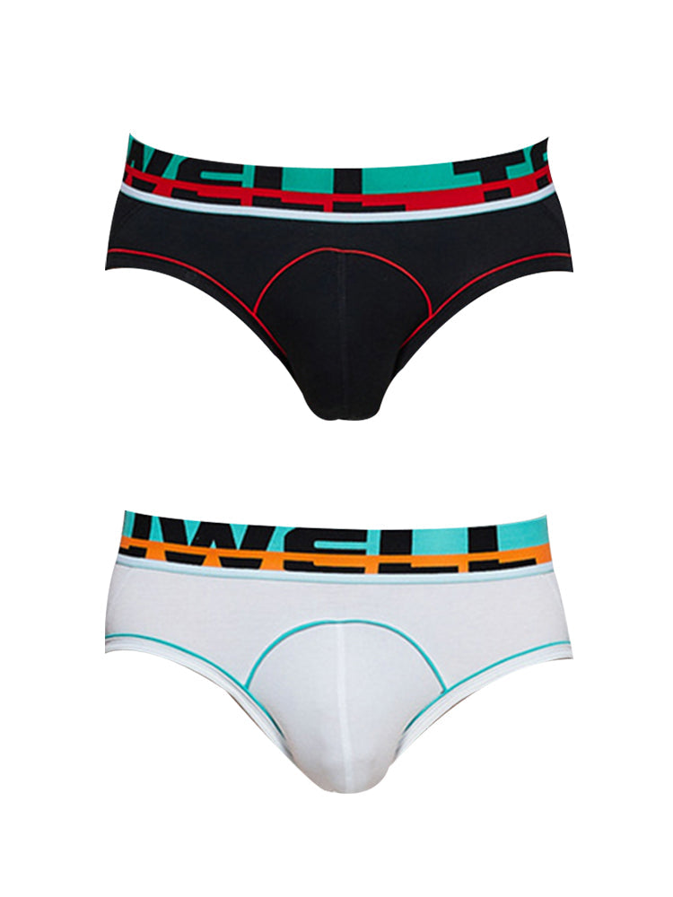 2 Pack Men's Sporty Cut Odor-Control Day-Long Comfort Snug Fit Briefs | dmunderwear variant image