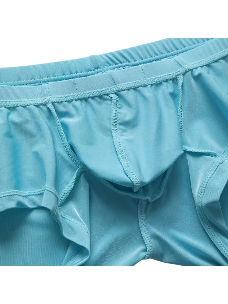 2 Pack Men's Stretch Fit Lightweight & Airy Solid Color Premium Comfy Trunks | dmunderwear detail image 10