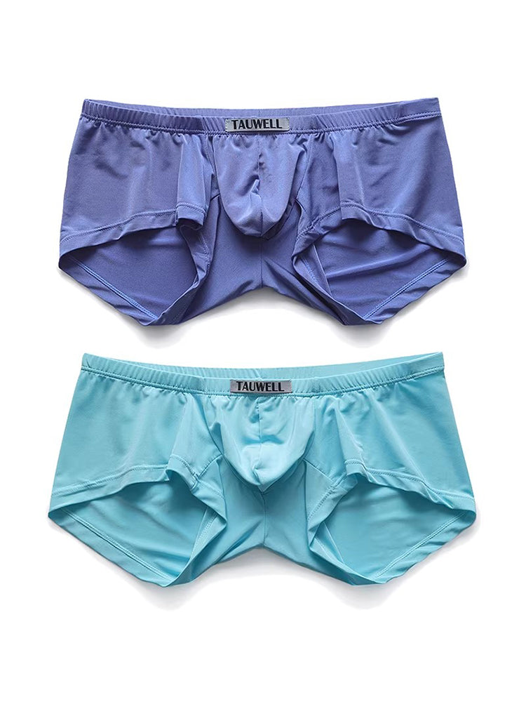 2 Pack Men's Stretch Fit Lightweight & Airy Solid Color Premium Comfy Trunks | dmunderwear detail image 11
