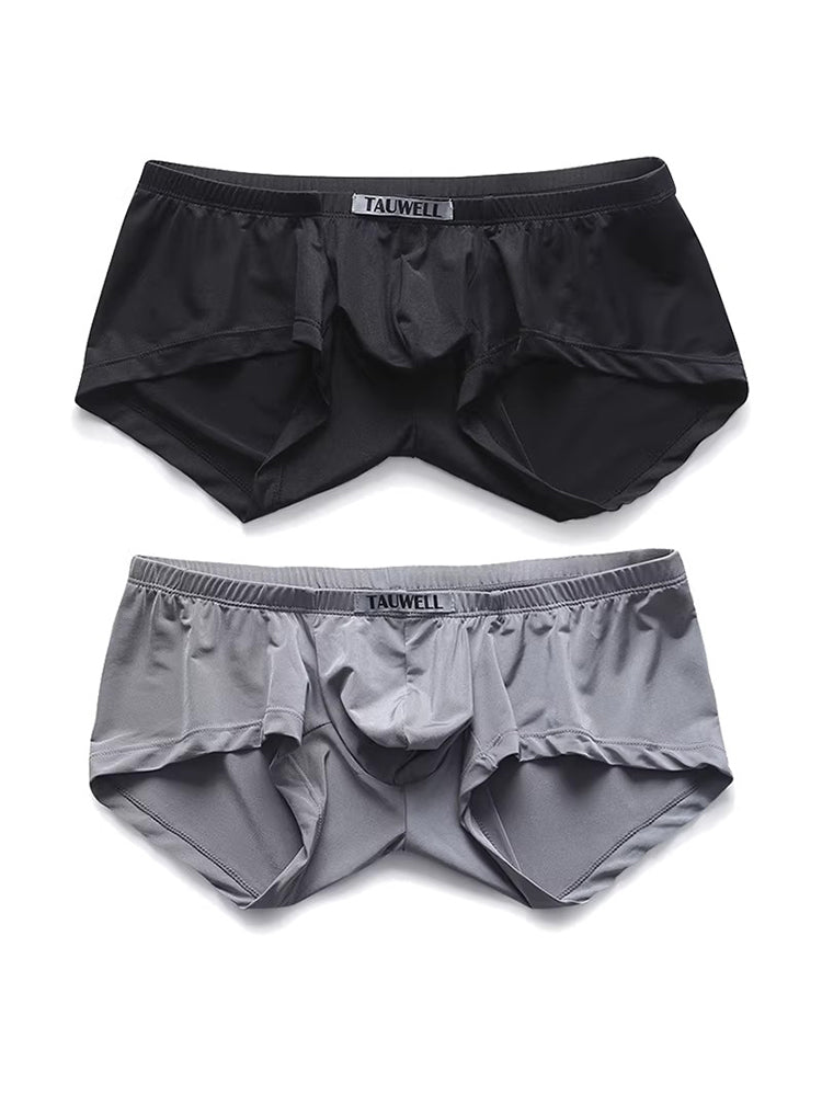 2 Pack Men's Stretch Fit Lightweight & Airy Solid Color Premium Comfy Trunks | dmunderwear variant image