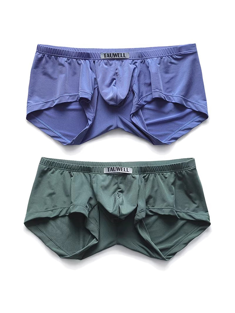 2 Pack Men's Stretch Fit Lightweight & Airy Solid Color Premium Comfy Trunks | dmunderwear detail image 7