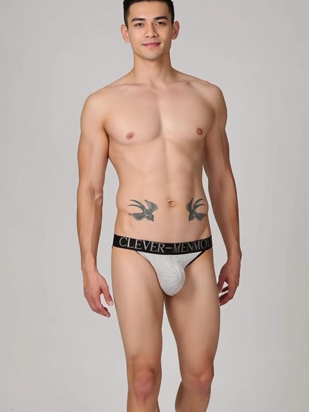2 Pack Men's Cotton Support Jockstrap with Enhanced Pouch | dmunderwear detail image 1
