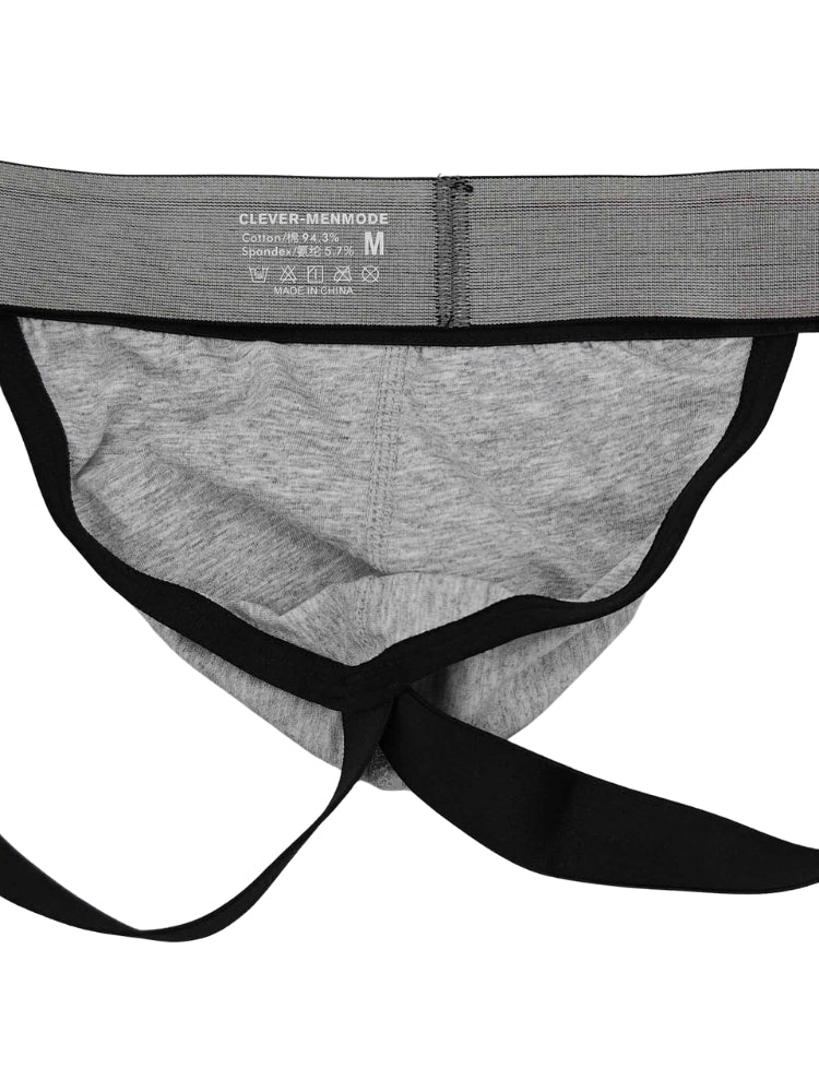 2 Pack Men's Cotton Support Jockstrap with Enhanced Pouch | dmunderwear detail image 12