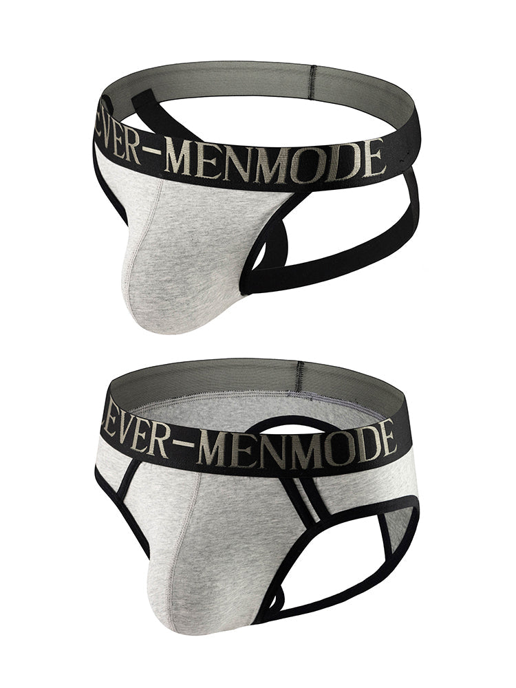2 Pack Men's Cotton Support Jockstrap with Enhanced Pouch | dmunderwear variant image