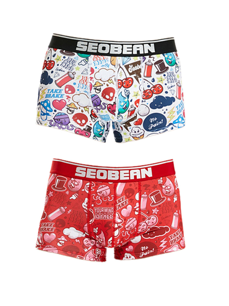 2 Pack Men's Supportive Pouch Anti-Chafing Comfy Waistband Soft Trunks | dmunderwear variant image