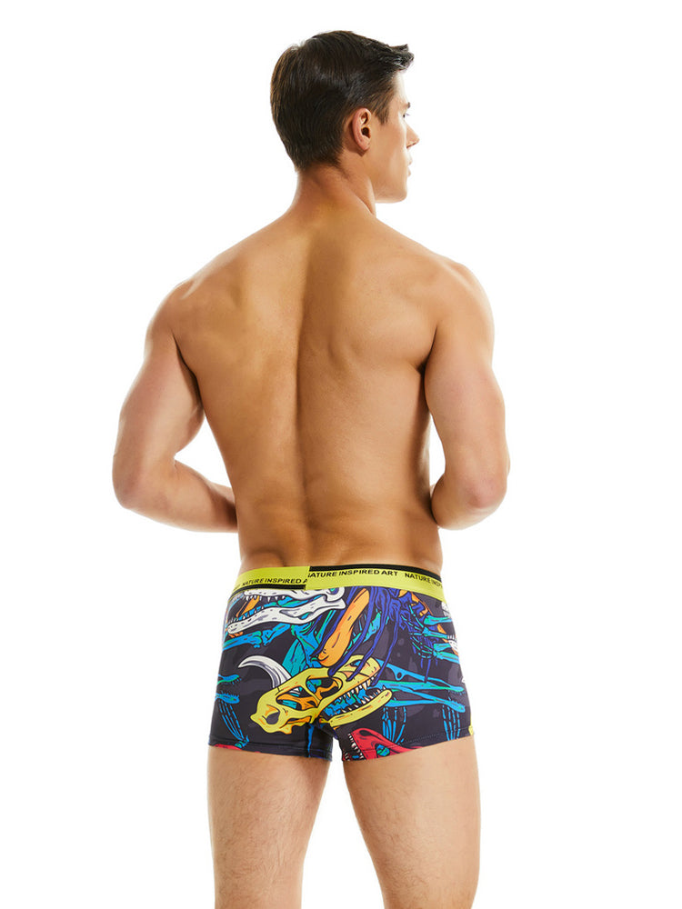2 Pack Men's Supportive Pouch Anti-Chafing Comfy Waistband Soft Trunks | dmunderwear detail image 6