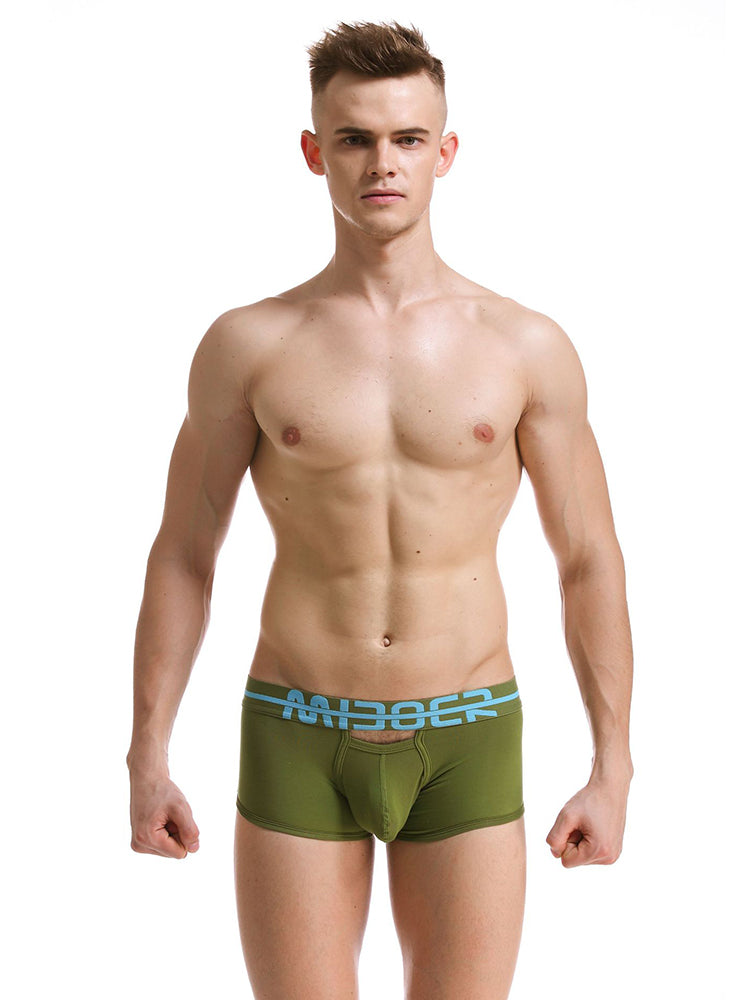 2 Pack Men's Supportive Pouch Breathable Comfort Quick-Dry Stretch Trunks | dmunderwear detail image 8