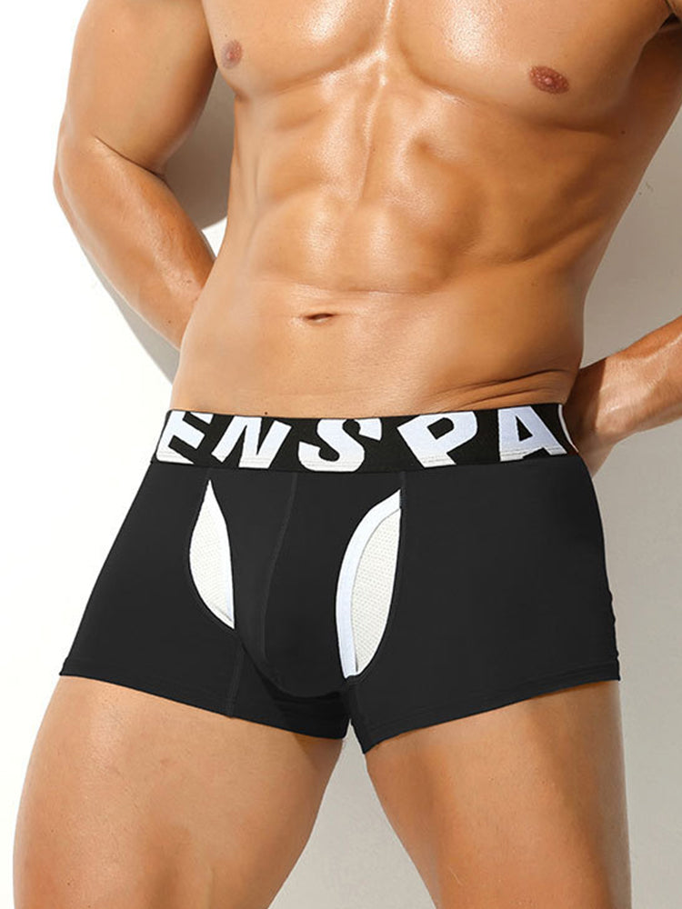 2 Pack Men's Supportive Separate Pouch Sexy & Anti-Moisture Trunks | dmunderwear detail image 10