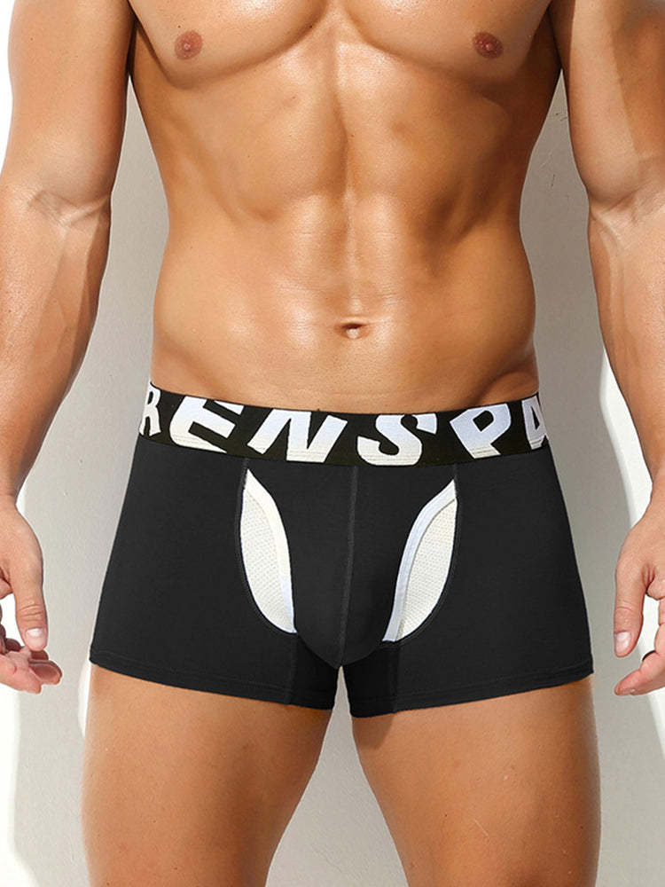 2 Pack Men's Supportive Separate Pouch Sexy & Anti-Moisture Trunks | dmunderwear detail image 11
