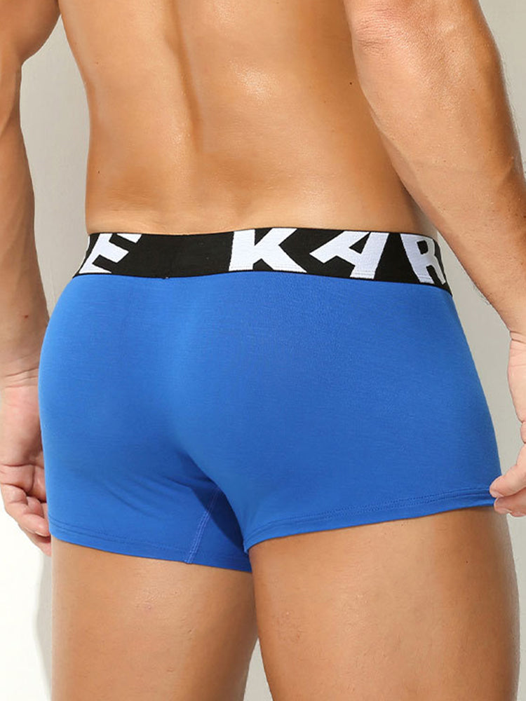 2 Pack Men's Supportive Separate Pouch Sexy & Anti-Moisture Trunks | dmunderwear detail image 4