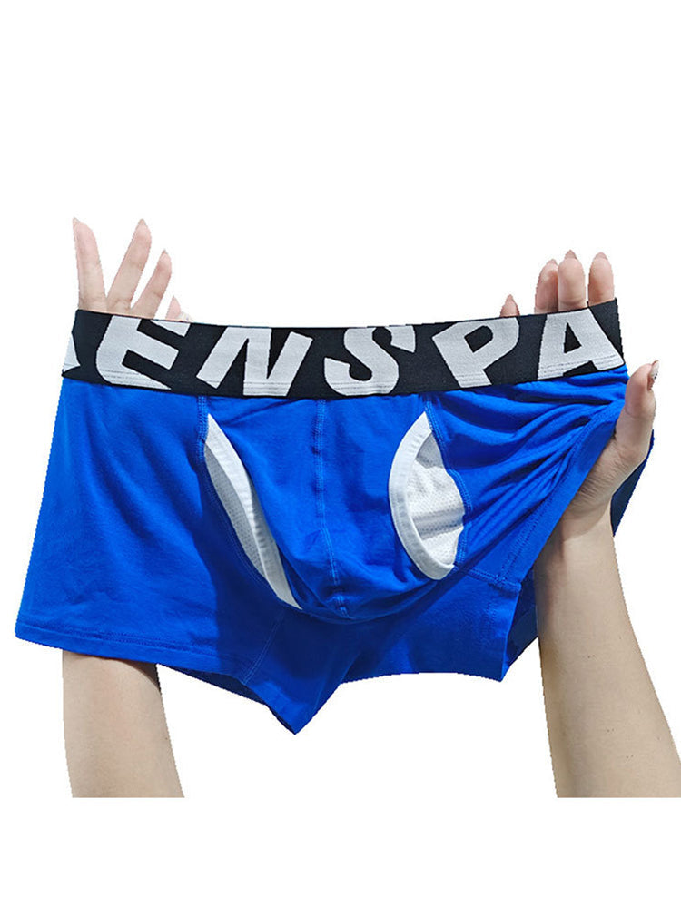 2 Pack Men's Supportive Separate Pouch Sexy & Anti-Moisture Trunks | dmunderwear detail image 5