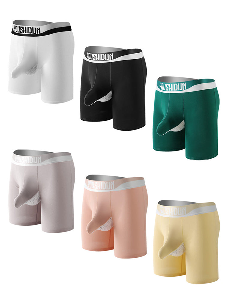 2 Pack Men's Supportive Separated Pouch Ultra-Soft Anti-Chafing Midway Briefs | dmunderwear detail image 16