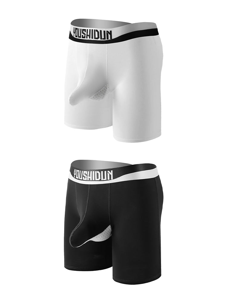 2 Pack Men's Supportive Separated Pouch Ultra-Soft Anti-Chafing Midway Briefs | dmunderwear variant image