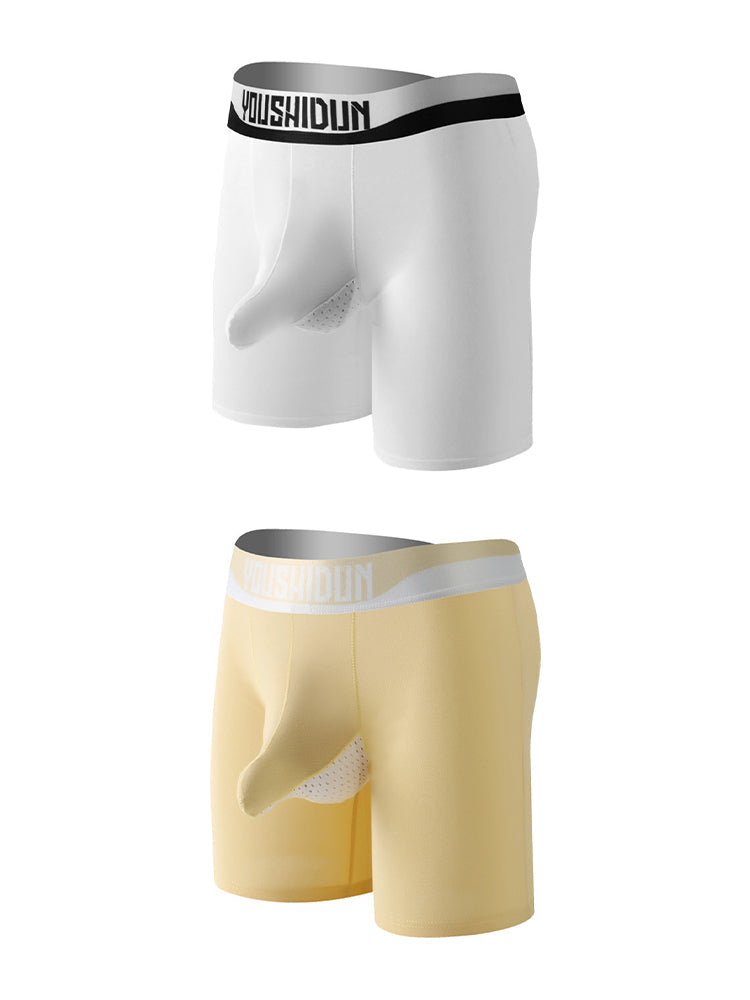 2 Pack Men's Supportive Separated Pouch Ultra-Soft Anti-Chafing Midway Briefs | dmunderwear detail image 20