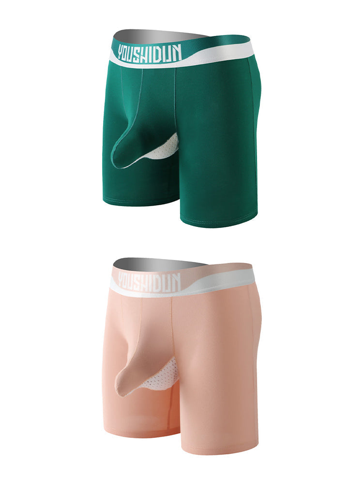 2 Pack Men's Supportive Separated Pouch Ultra-Soft Anti-Chafing Midway Briefs | dmunderwear detail image 8