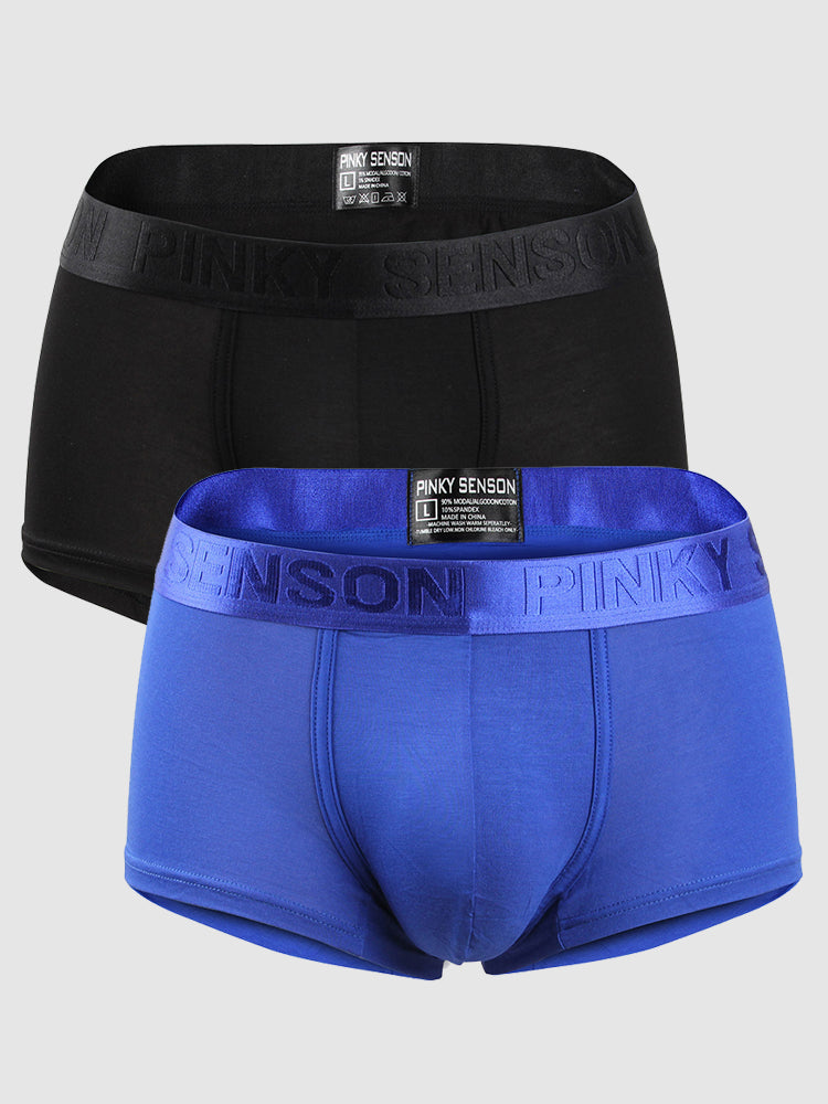 2 Pack Men's U Convex Modal Breathable Trunks | dmunderwear variant image