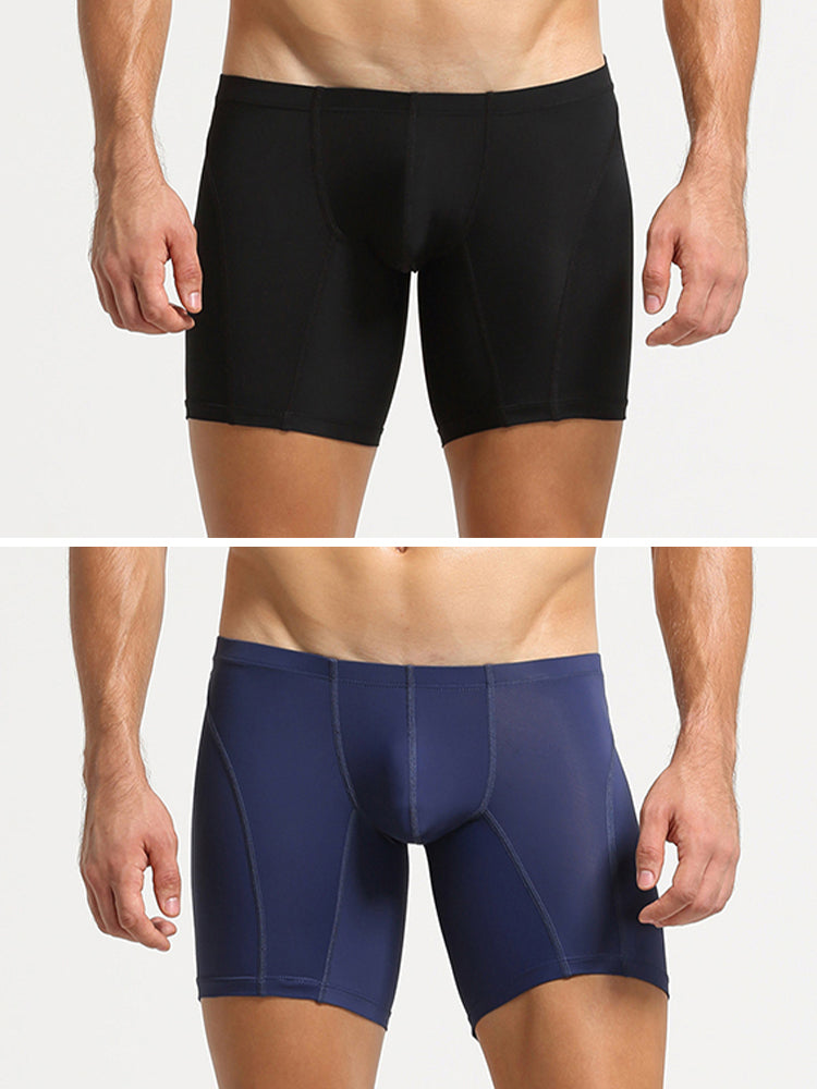 2 Pack Men's U-Pouch Low-Rise Boxer Briefs | dmunderwear variant image