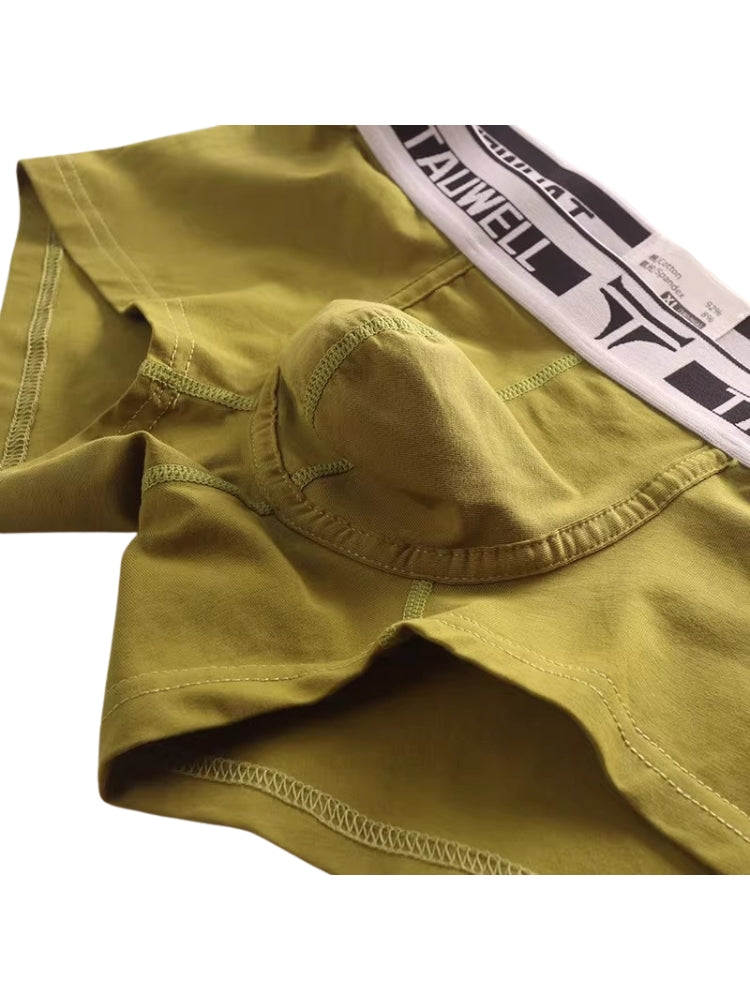 2 Pack Men's Ultra-Soft Breathable Cotton Supportive Fit Sporty Cut Comfy Trunks | dmunderwear detail image 10
