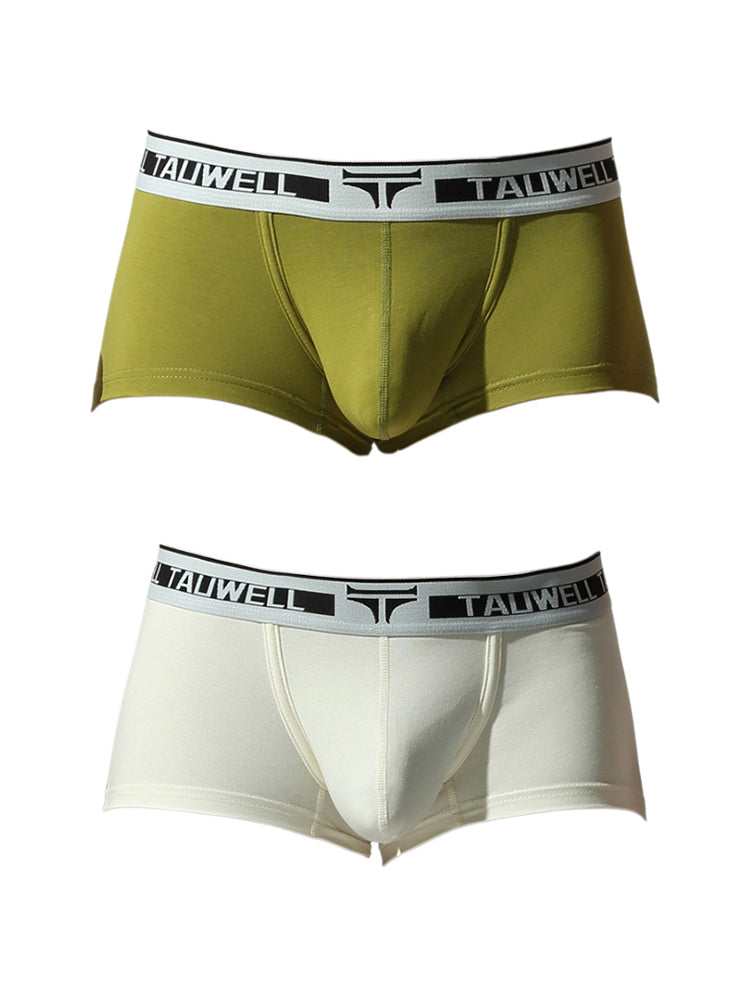 2 Pack Men's Ultra-Soft Breathable Cotton Supportive Fit Sporty Cut Comfy Trunks | dmunderwear detail image 17