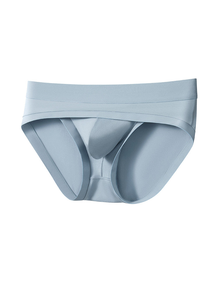 2 Pack Men's Ultra-Soft Fabric Stretch Fit Supportive Pouch Breathable Briefs | dmunderwear detail image 1