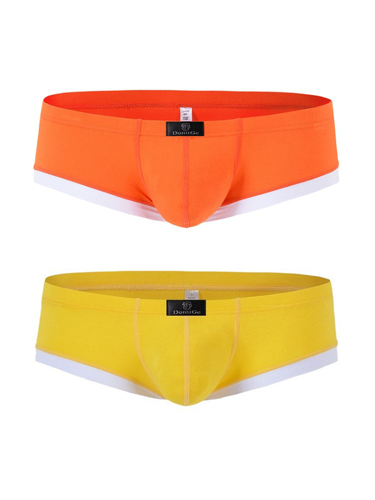 2 Pack Men's Ultra-Soft Modal Breathable Seamless Comfort Low-Rise Trunks | dmunderwear detail image 14