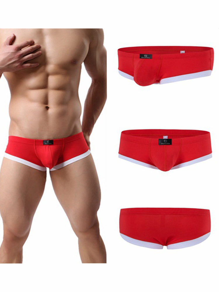 2 Pack Men's Ultra-Soft Modal Breathable Seamless Comfort Low-Rise Trunks | dmunderwear detail image 3