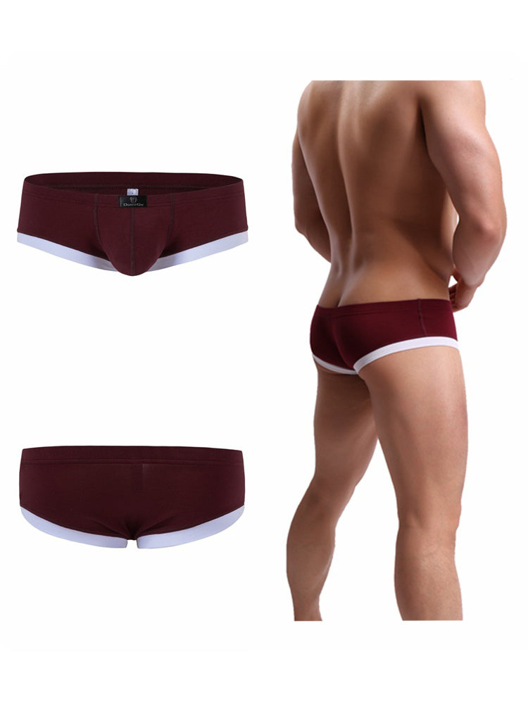 2 Pack Men's Ultra-Soft Modal Breathable Seamless Comfort Low-Rise Trunks | dmunderwear detail image 4