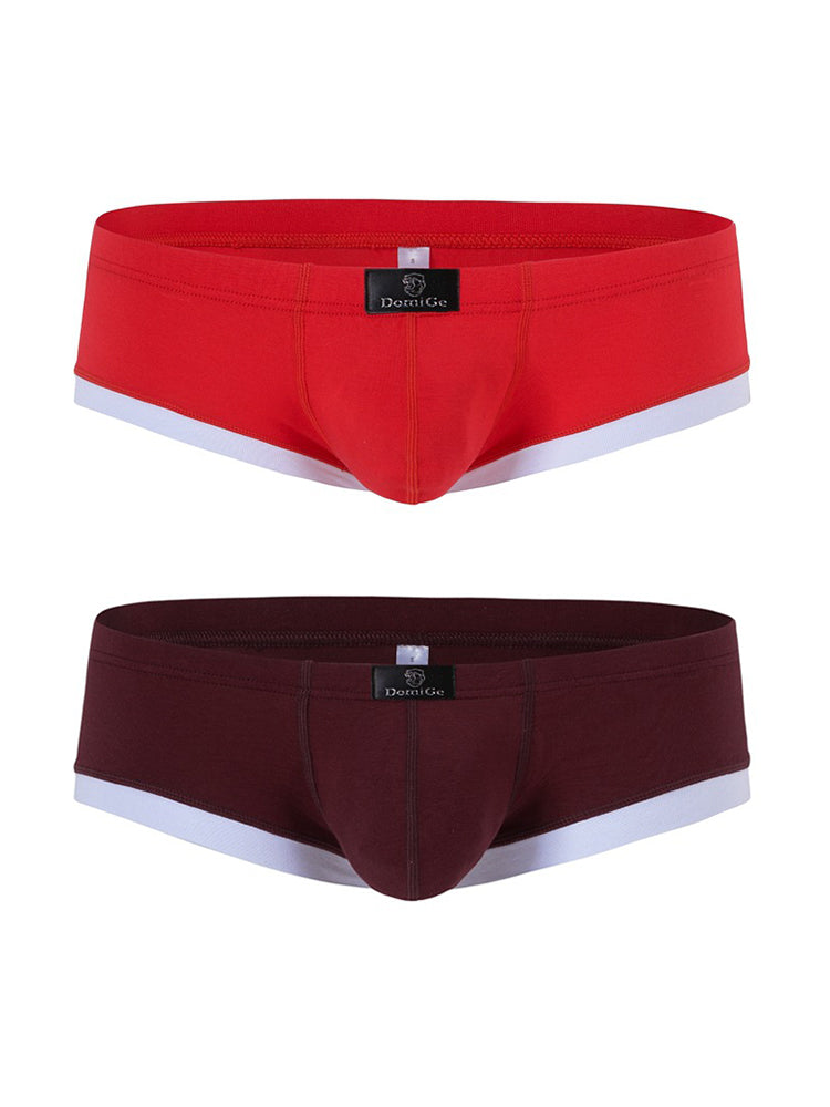 2 Pack Men's Ultra-Soft Modal Breathable Seamless Comfort Low-Rise Trunks | dmunderwear detail image 8
