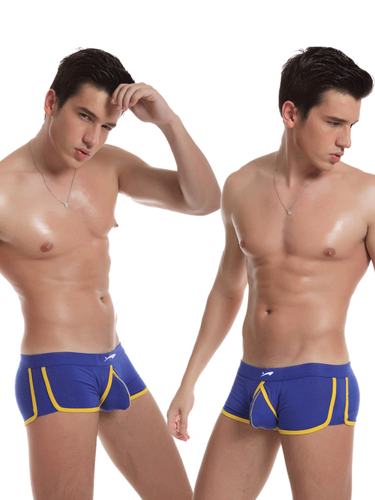 2 Pack Men's Ultra-Soft Modal Low-Rise Comfy Waistband Odor-Control Trunks | dmunderwear detail image 16