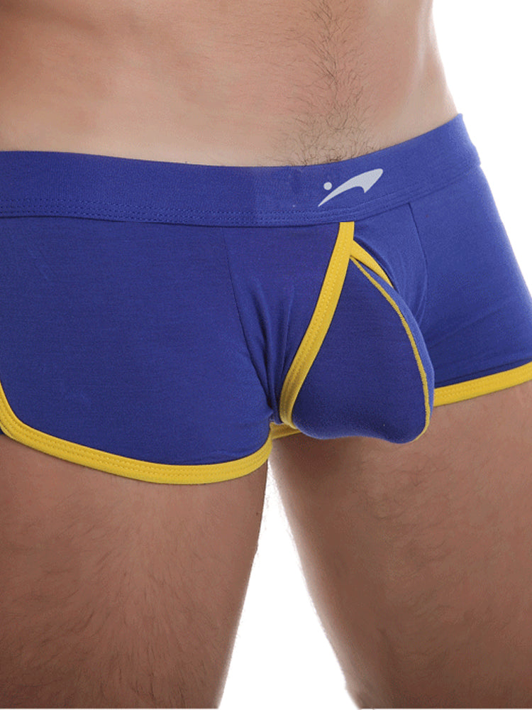 2 Pack Men's Ultra-Soft Modal Low-Rise Comfy Waistband Odor-Control Trunks | dmunderwear detail image 18