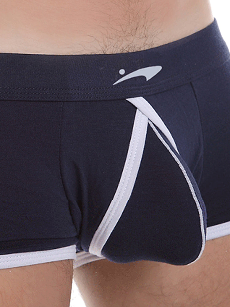 2 Pack Men's Ultra-Soft Modal Low-Rise Comfy Waistband Odor-Control Trunks | dmunderwear detail image 4