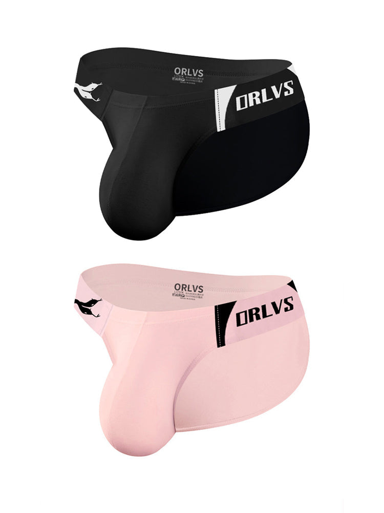 2 Pack Men's Ultra-Soft Modal Seamless Comfort Sporty Cut Stay-Cool Bikini | dmunderwear variant image